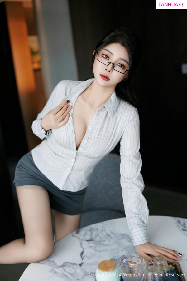 凯竹Vision 萌尤星凯竹 [XiuRen]高清写真图 2024.12.17 No.9611 凯竹Quinn 黑丝美腿第20张图片